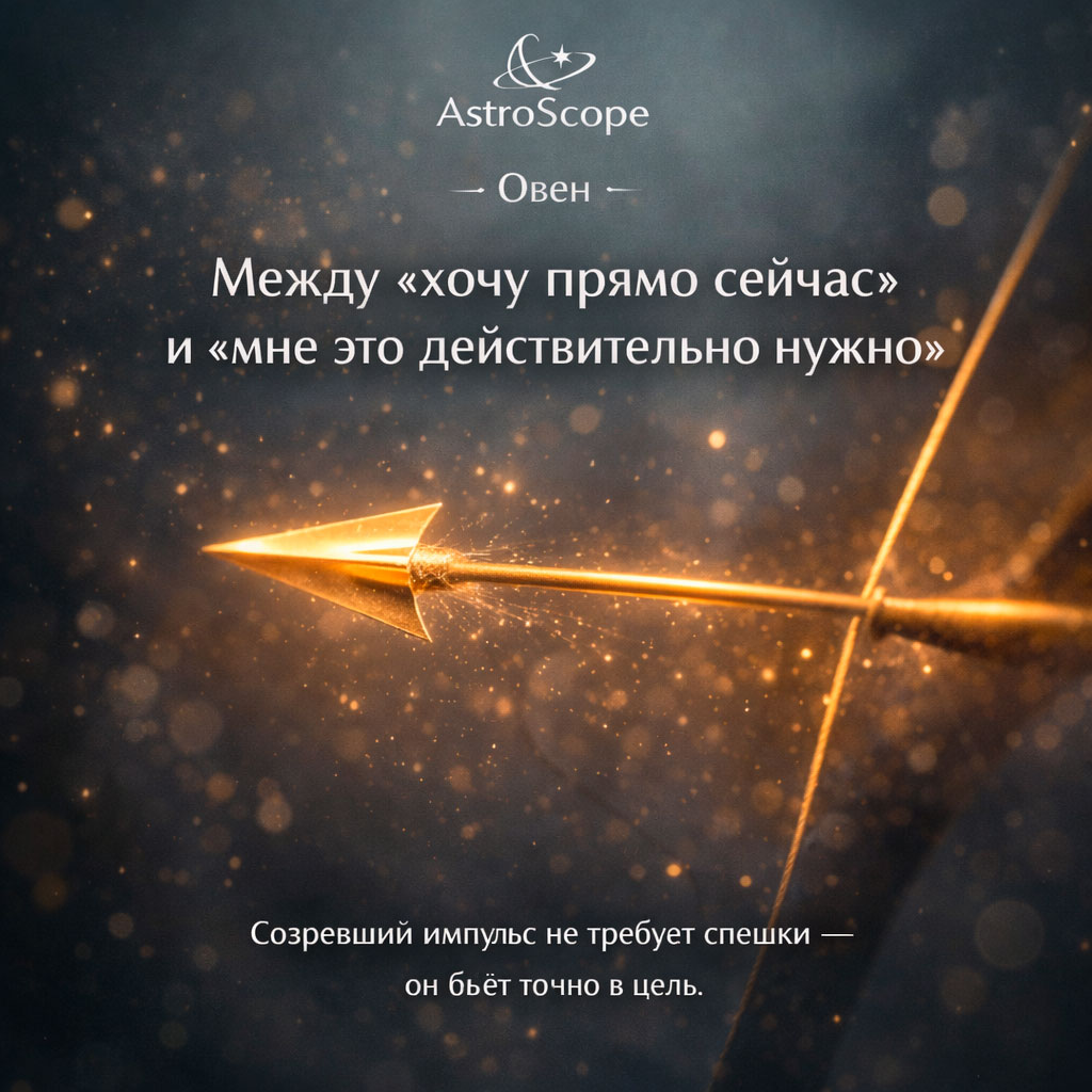 Прогноз для Овна на 22 февраля: Между «хочу прямо сейчас» и «мне это действительно нужно»