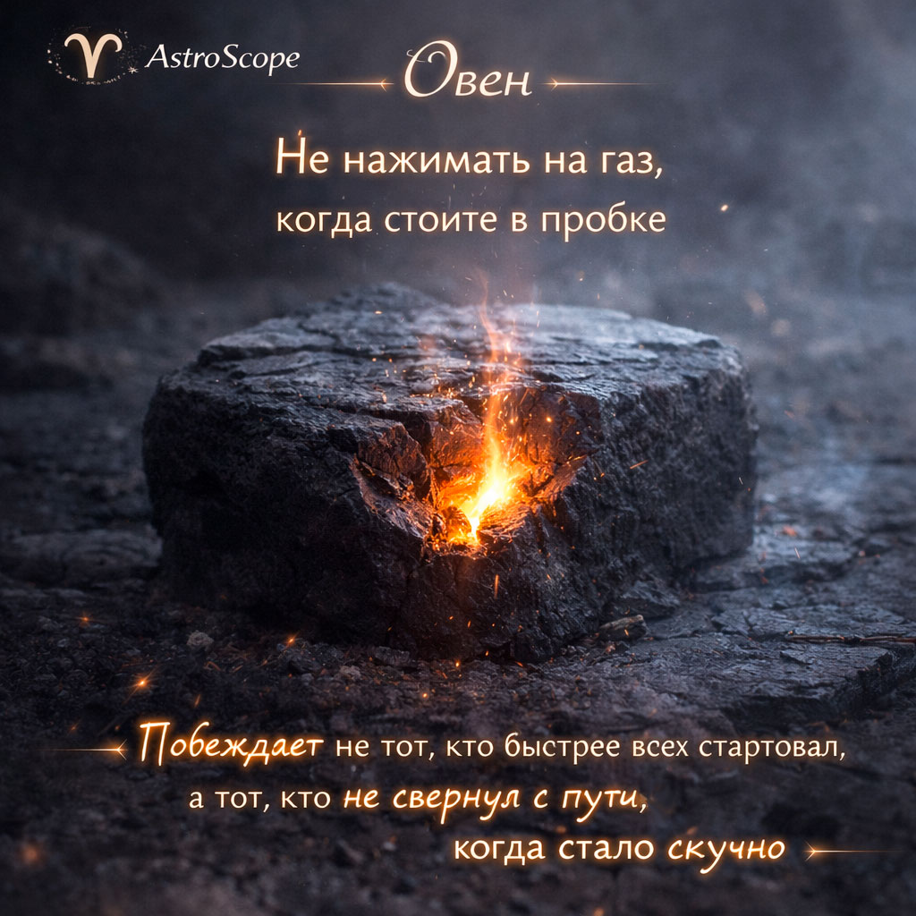 Овен 25 февраля: Почему сегодня выдержка важнее скорости