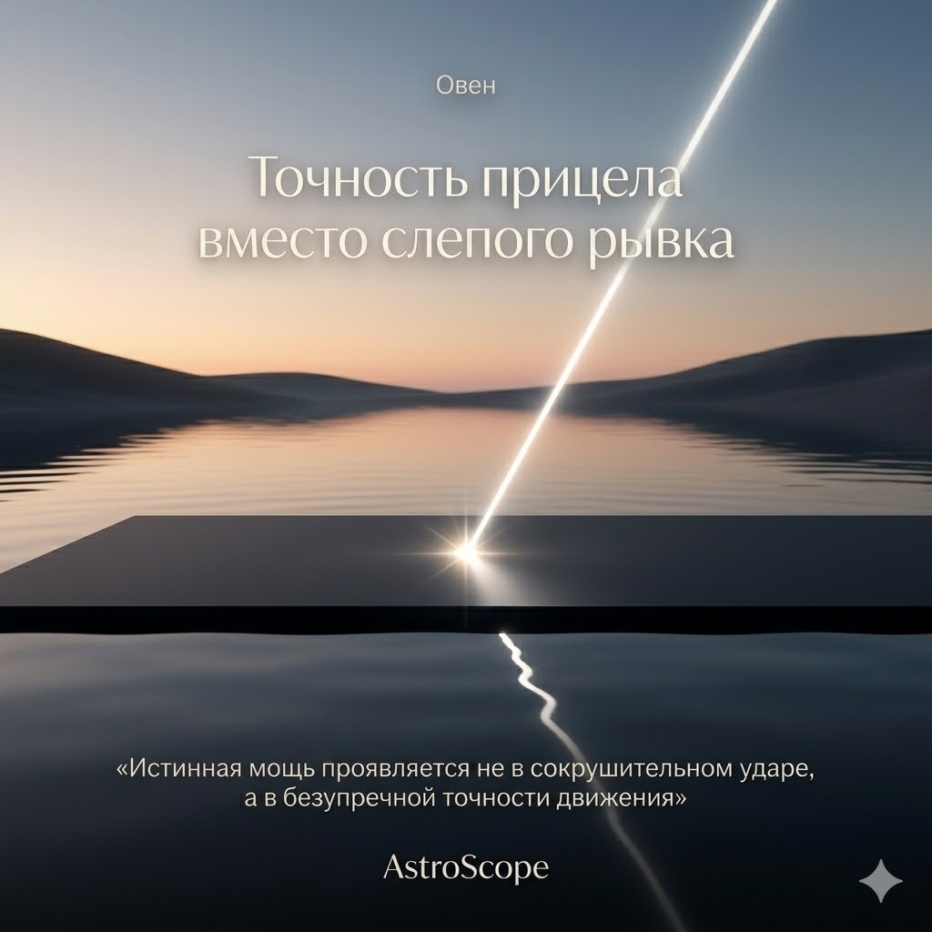 Овен 16 марта: Искусство точного прицела вместо привычного штурма