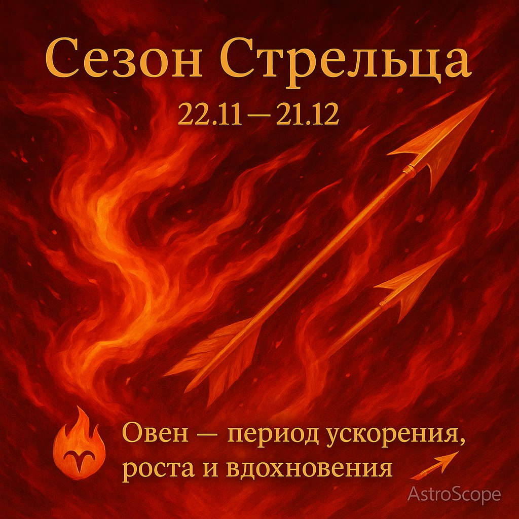 ♈ Овен в Сезон Стрельца — время смелых шагов и вдохновения