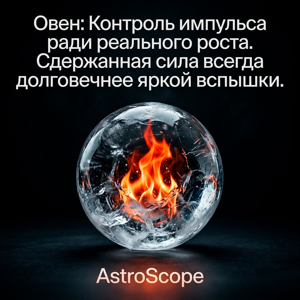 ♈ Овен, энергия 26 апреля: Контроль импульса ради реального роста