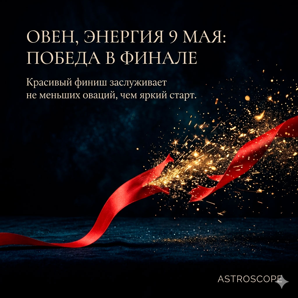 ♈ Овен, энергия 9 мая: Победа в финале