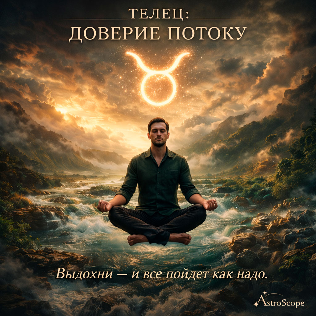 ♉ Телец: 27 января — день «потока» (без упрямства)