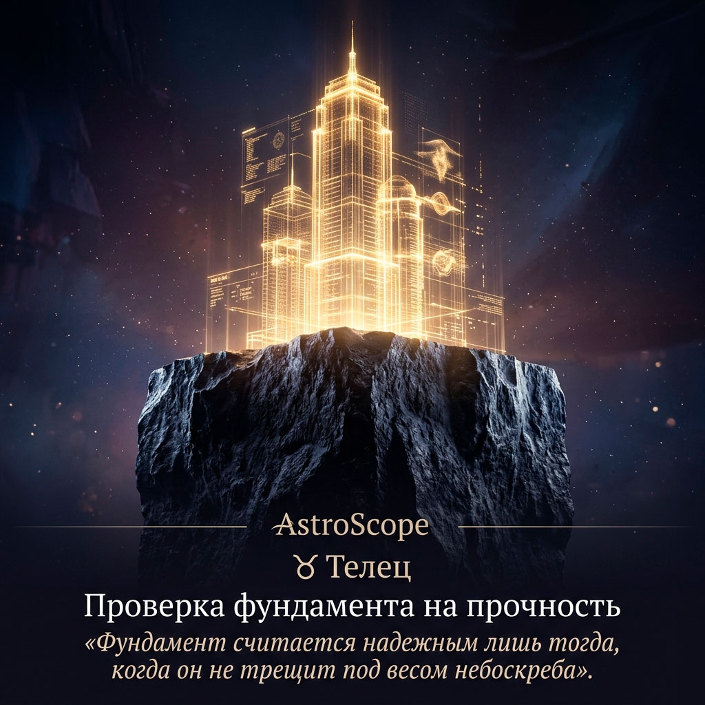 ♉ Телец 11 апреля: Проверка фундамента на прочность