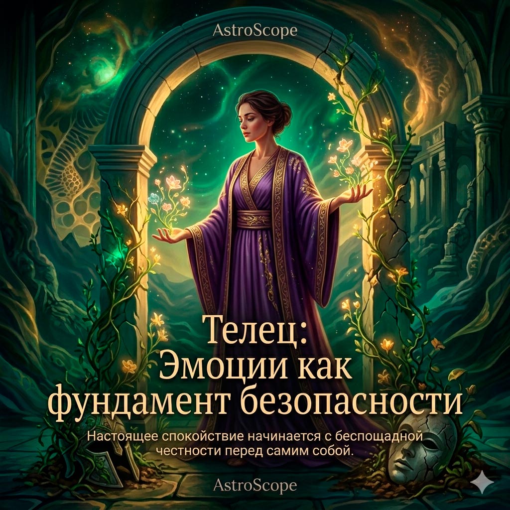 ♉ Телец, энергия 24 июня: Эмоции как фундамент безопасности.