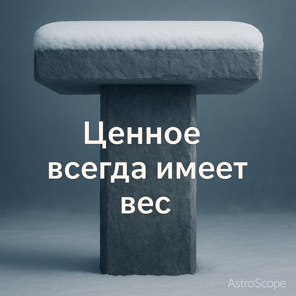 ♉ Телец — Тяжесть как подтверждение ценности