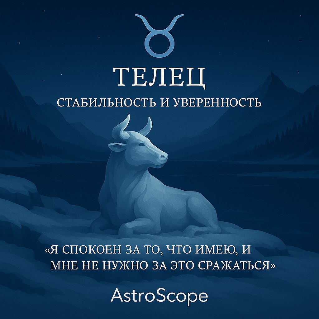 ♉ Телец — Уверенность в своих ресурсах
