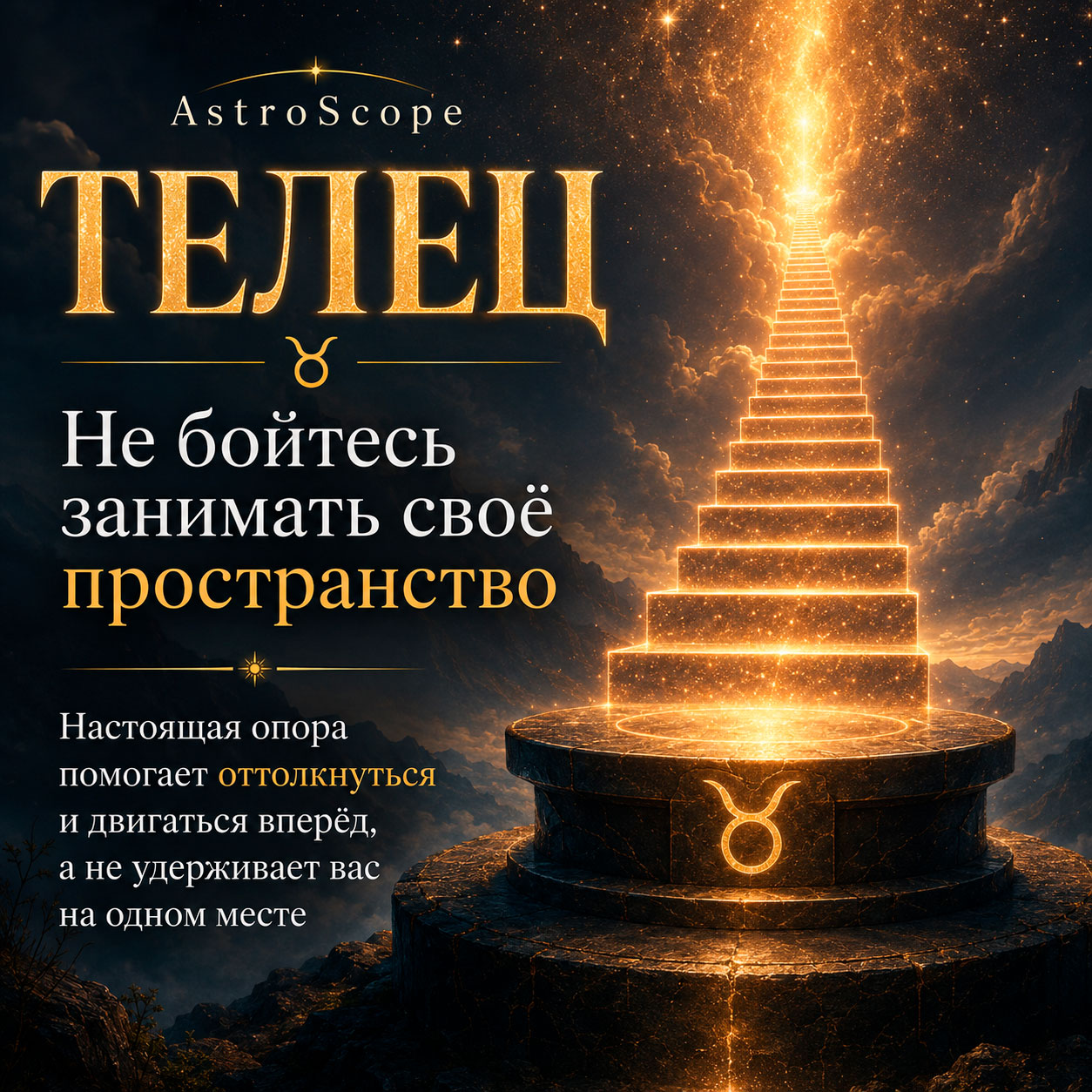 ♉ Телец, энергия 26 июля: Не бойтесь занимать своё пространство