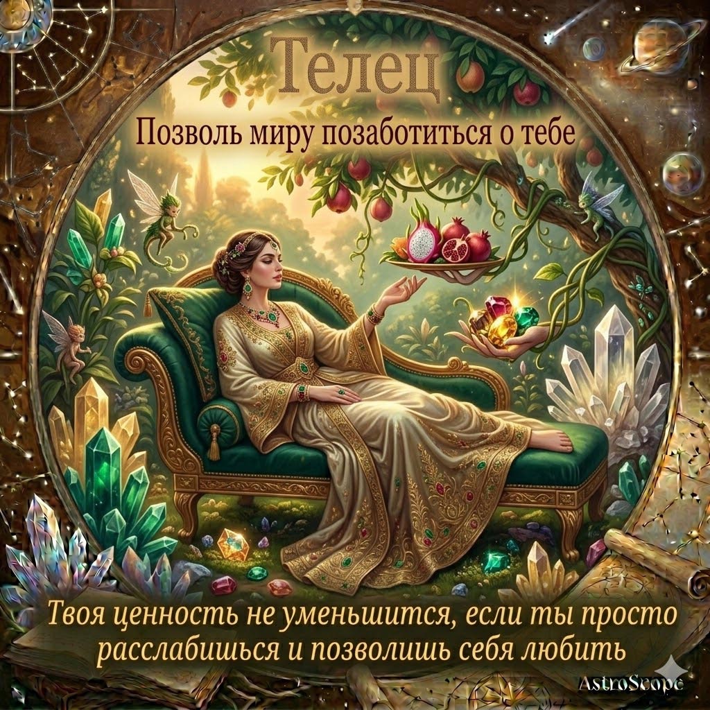Телец 8 марта: Позвольте миру и близким позаботиться о вас