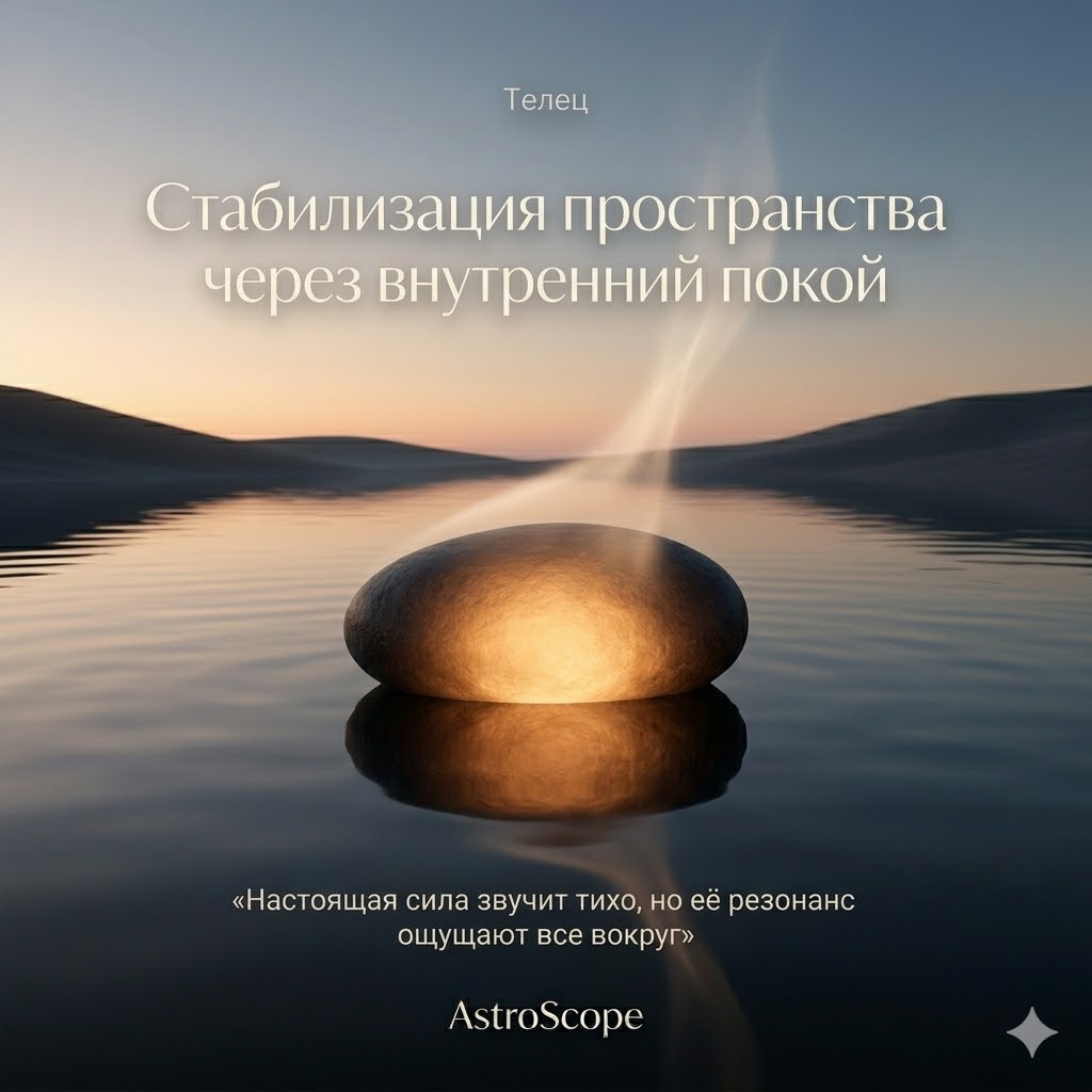 Телец 16 марта: Стабилизация пространства через внутренний покой