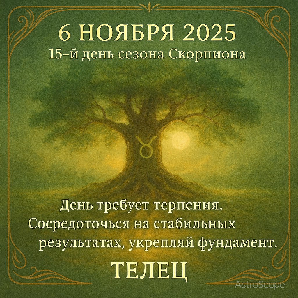 День терпения и роста — 6 ноября 2025