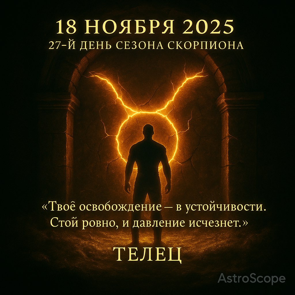 ♉ Телец 18 ноября 2025 — День внутреннего равновесия
