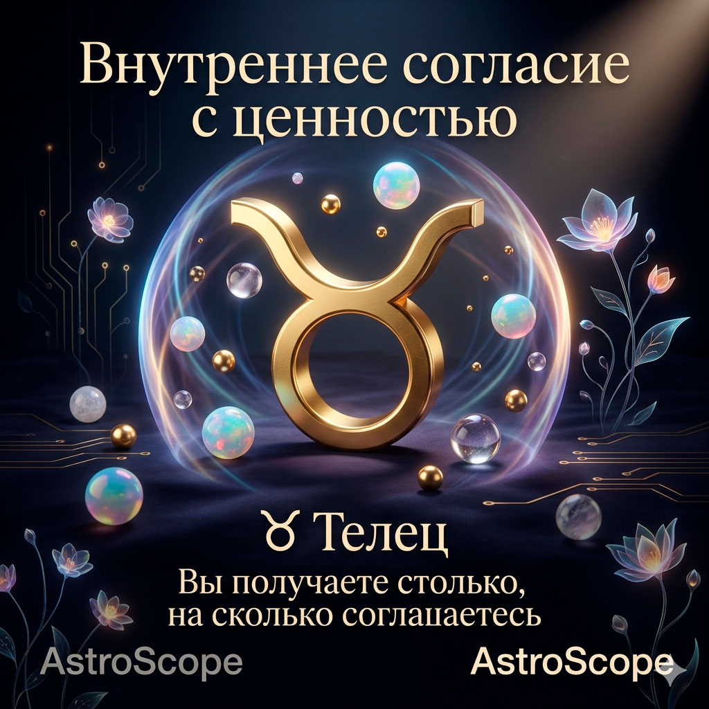 ♉ Телец, энергия 21 апреля: Внутреннее согласие с ценностью
