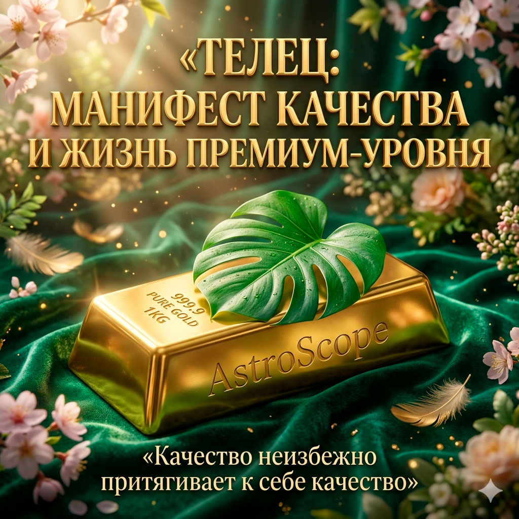 ♉ Телец, энергия 3 мая: Манифест качества и жизнь премиум-уровня