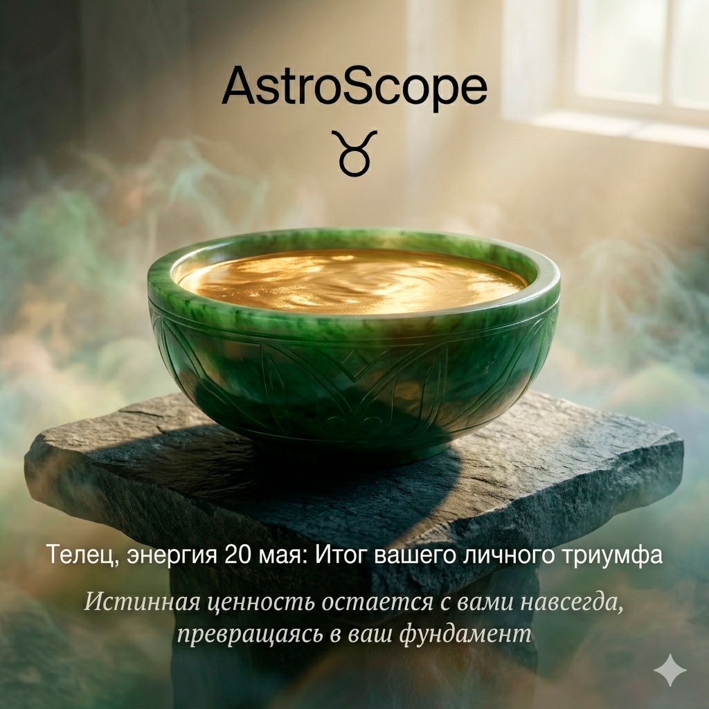 ♉ Телец, энергия 20 мая: Итог вашего личного триумфа