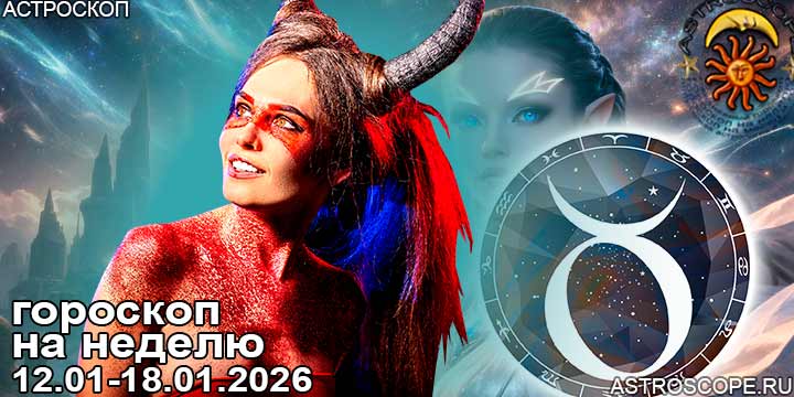 Телец и ваш гороскоп на неделю по аспектам периода с 12 января по 18 января 2026