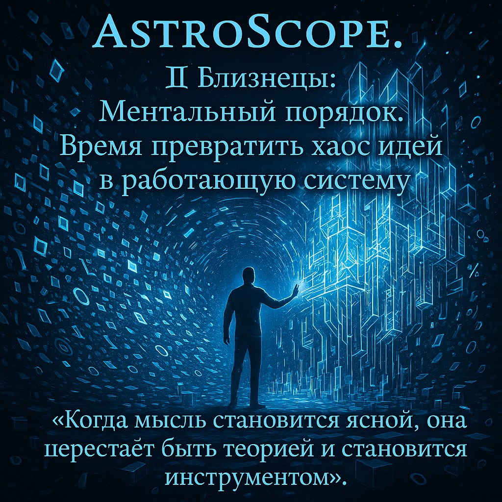 ♊ Близнецы: 24 января — день ментального порядка Время превратить хаос идей в работающую систему