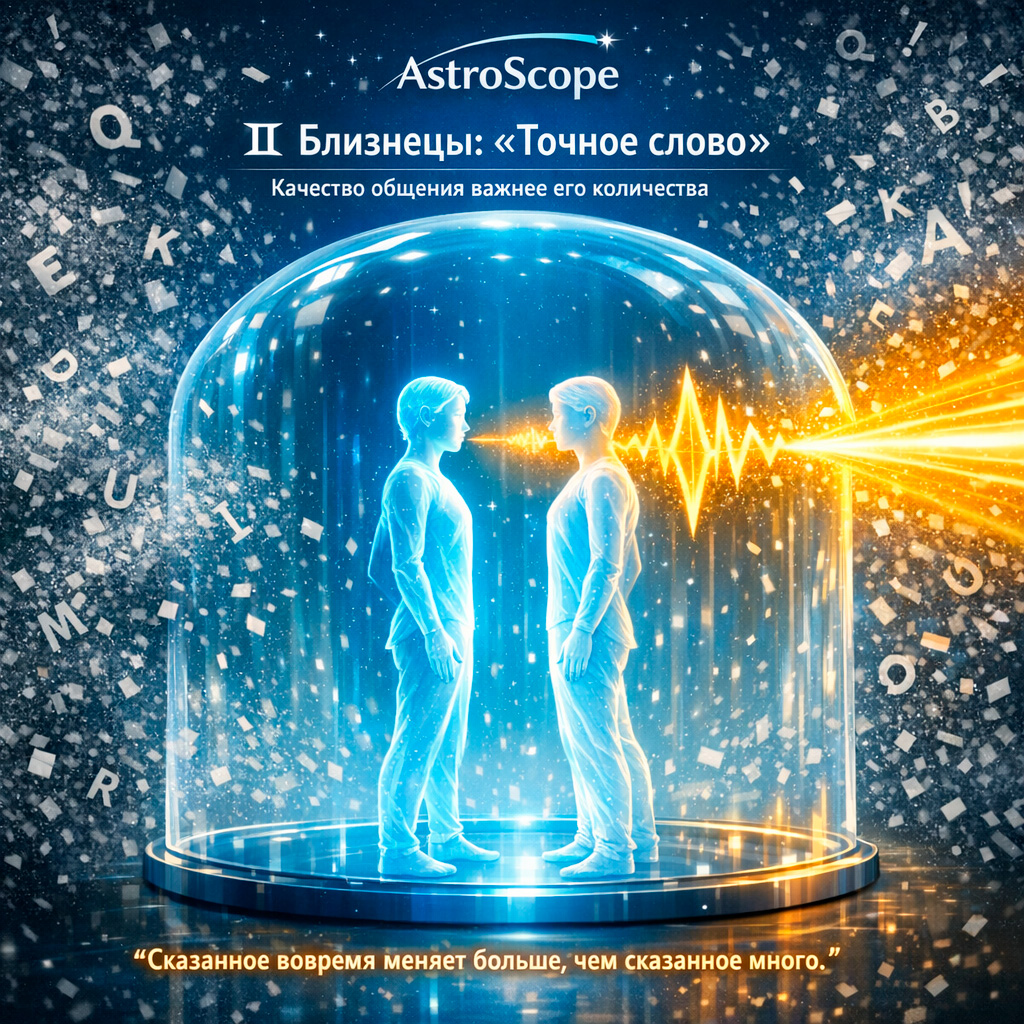 ♊ Близнецы: День «точного слова» Качество общения важнее его количества