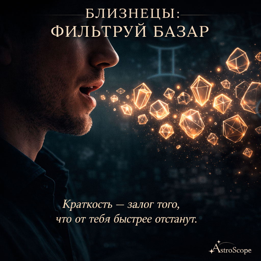 ♊ Близнецы: 27 января — день «фильтруй базар»
