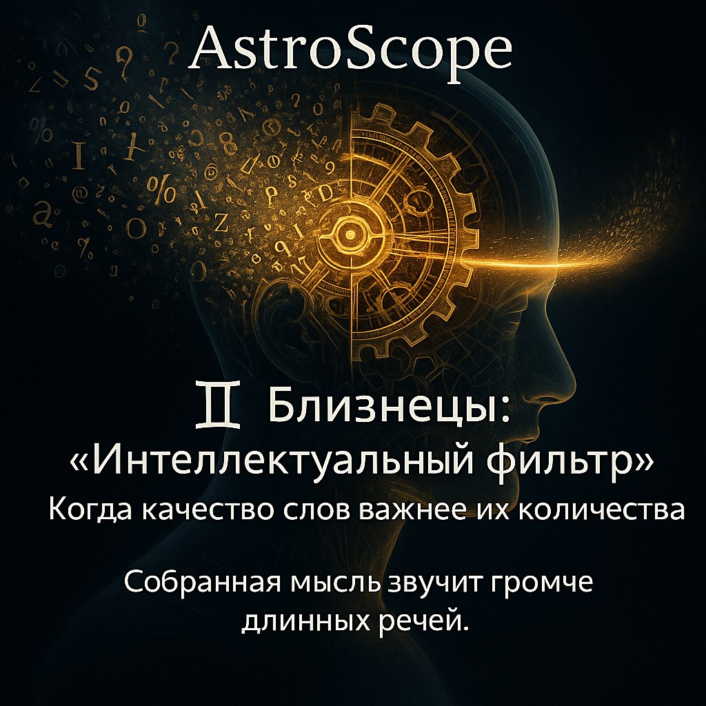 ♊️ Близнецы: когда качество слов важнее их количества