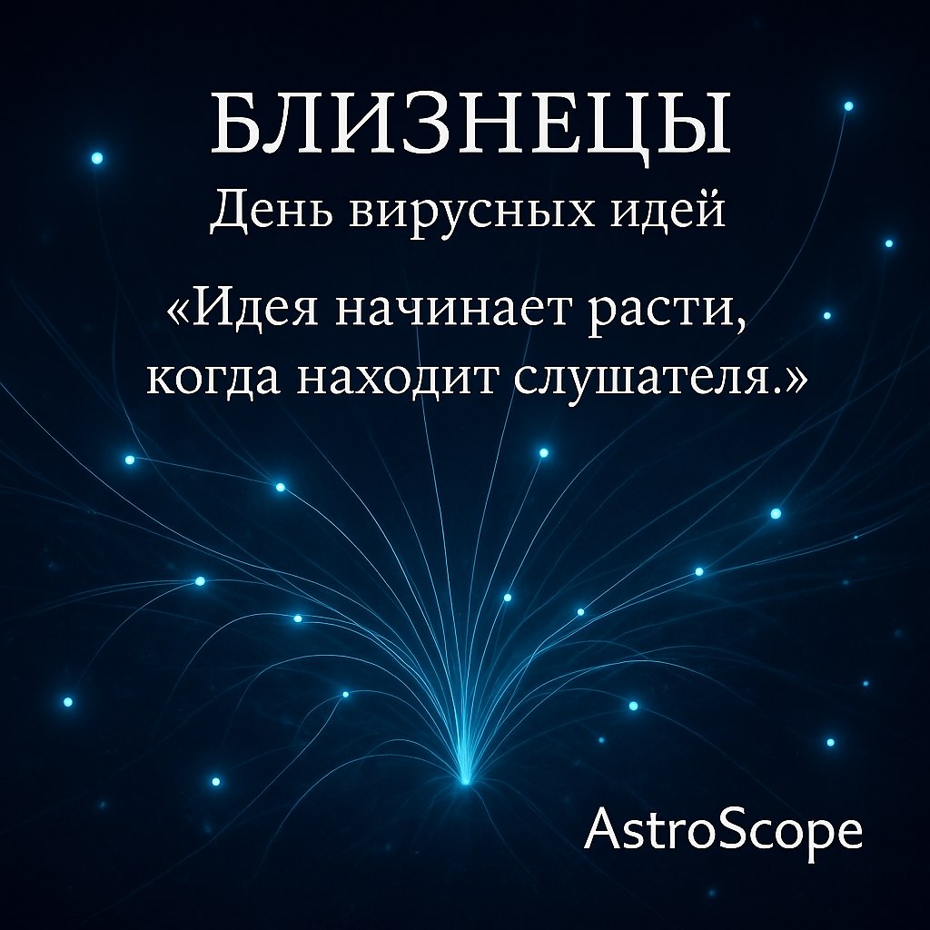 ♊ Близнецы: День «вирусных идей»