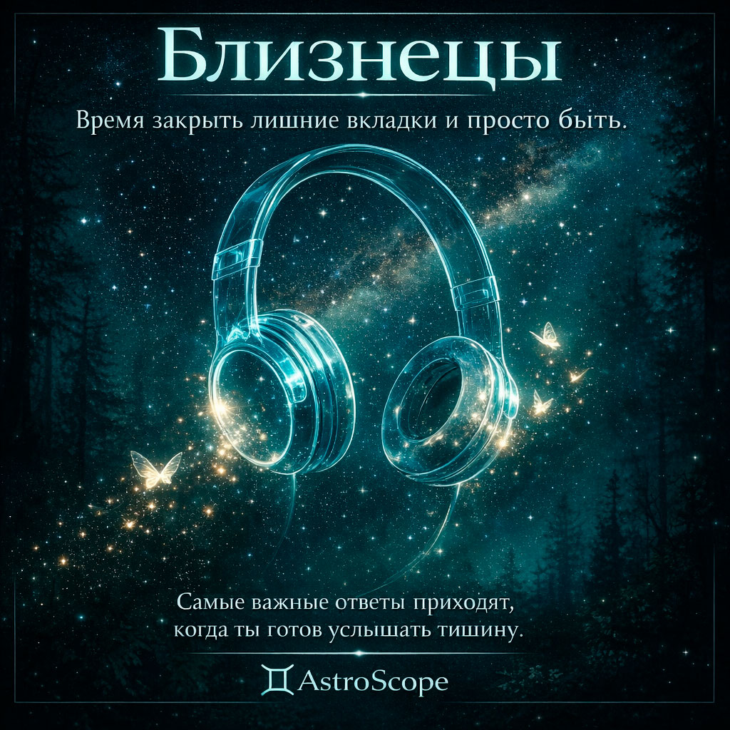 Гороскоп Близнецы 18 февраля: Тишина в эфире и инсайты | AstroScope