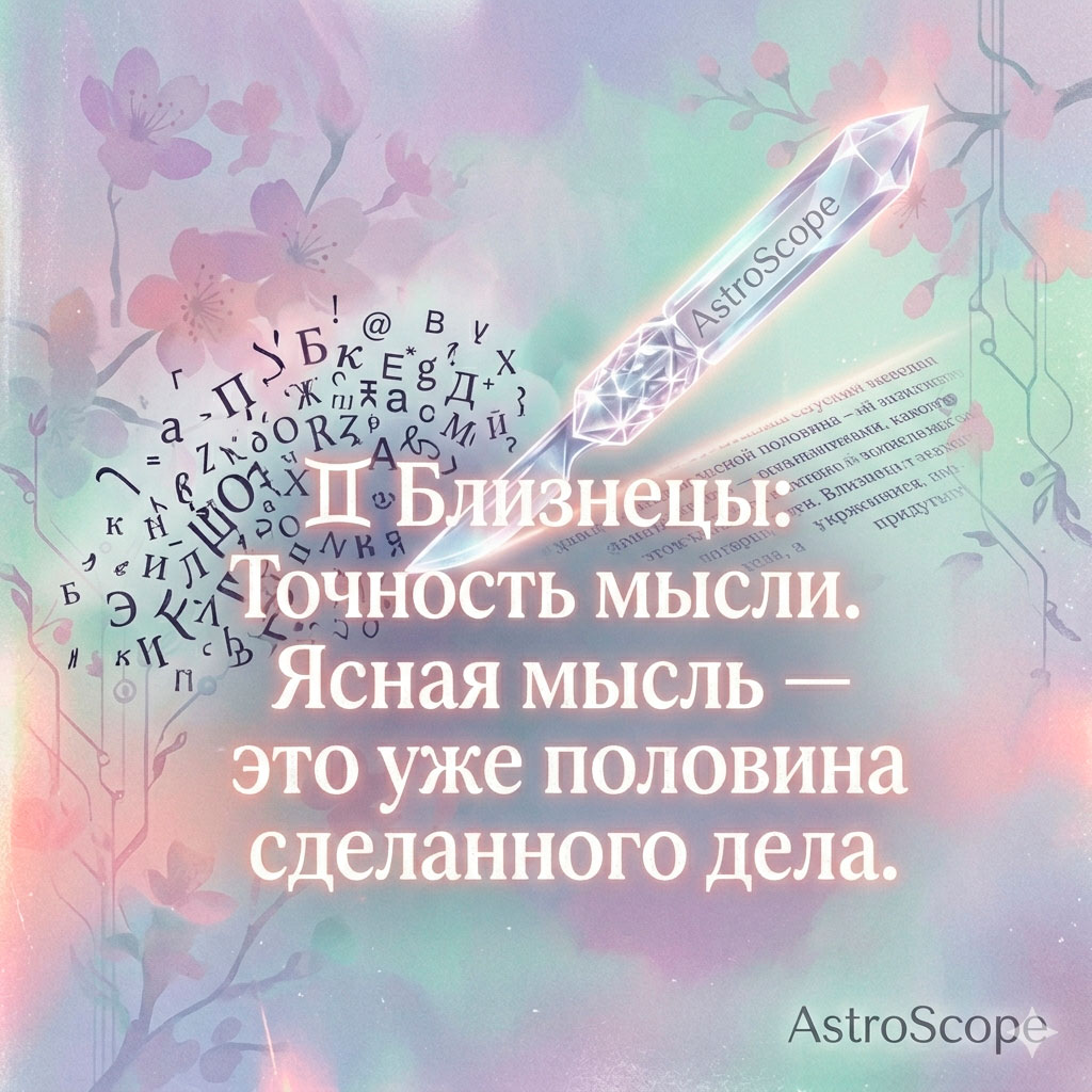 ♊ Близнецы 13 апреля: Точность мысли и слова