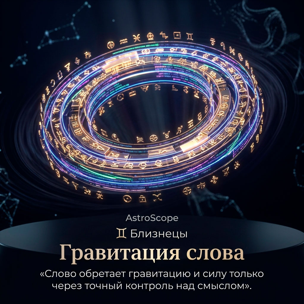 ♊ Близнецы 15 апреля: Гравитация слова