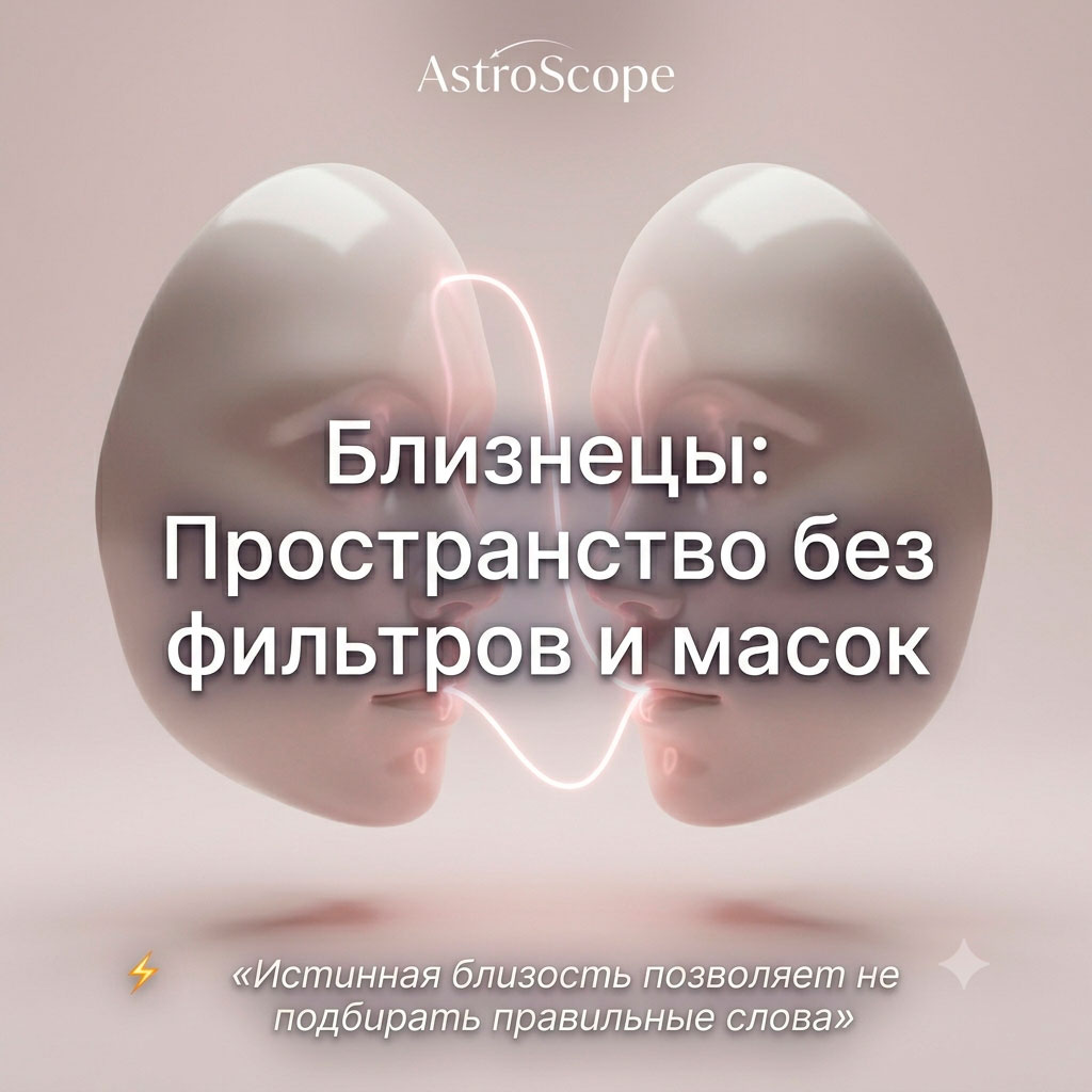 ♊ Близнецы, энергия 25 июня: Пространство без фильтров и масок