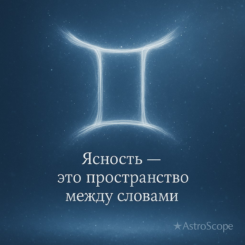 ♊ БЛИЗНЕЦЫ — «Холодная ясность мысли»