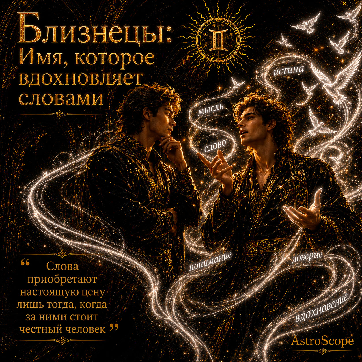 ♊ Близнецы, энергия 27 июля: Имя, которое вдохновляет словами