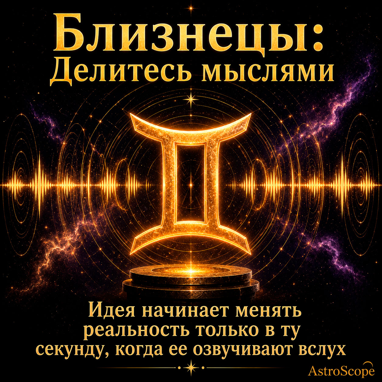 ♊ Близнецы, энергия 31 августа: Делитесь своими мыслями