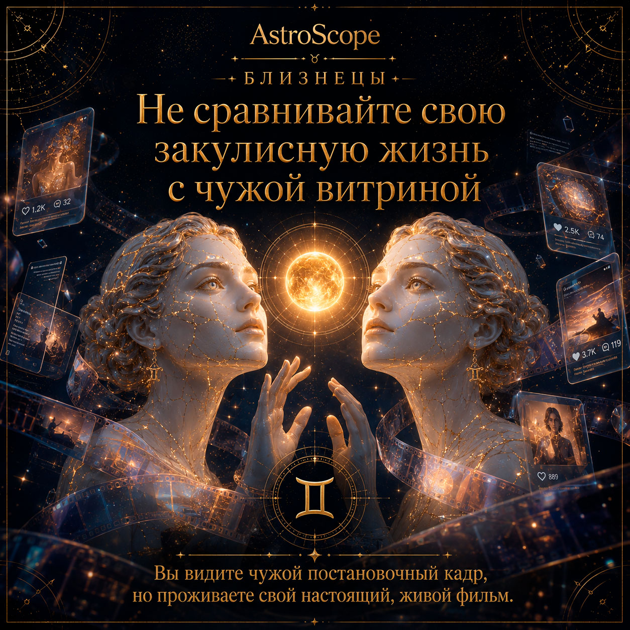 ♊ Близнецы, энергия 9 августа: Не сравнивайте свою закулисную жизнь с чужой витриной