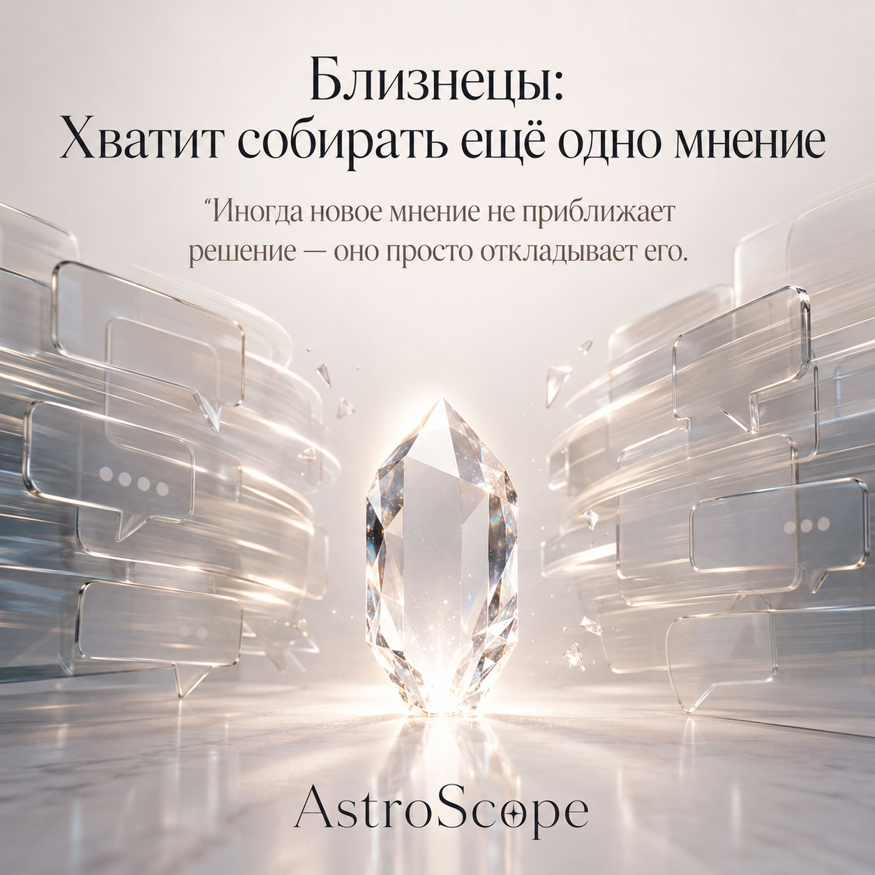 ♊ Близнецы, энергия 12 августа: Хватит собирать ещё одно мнение