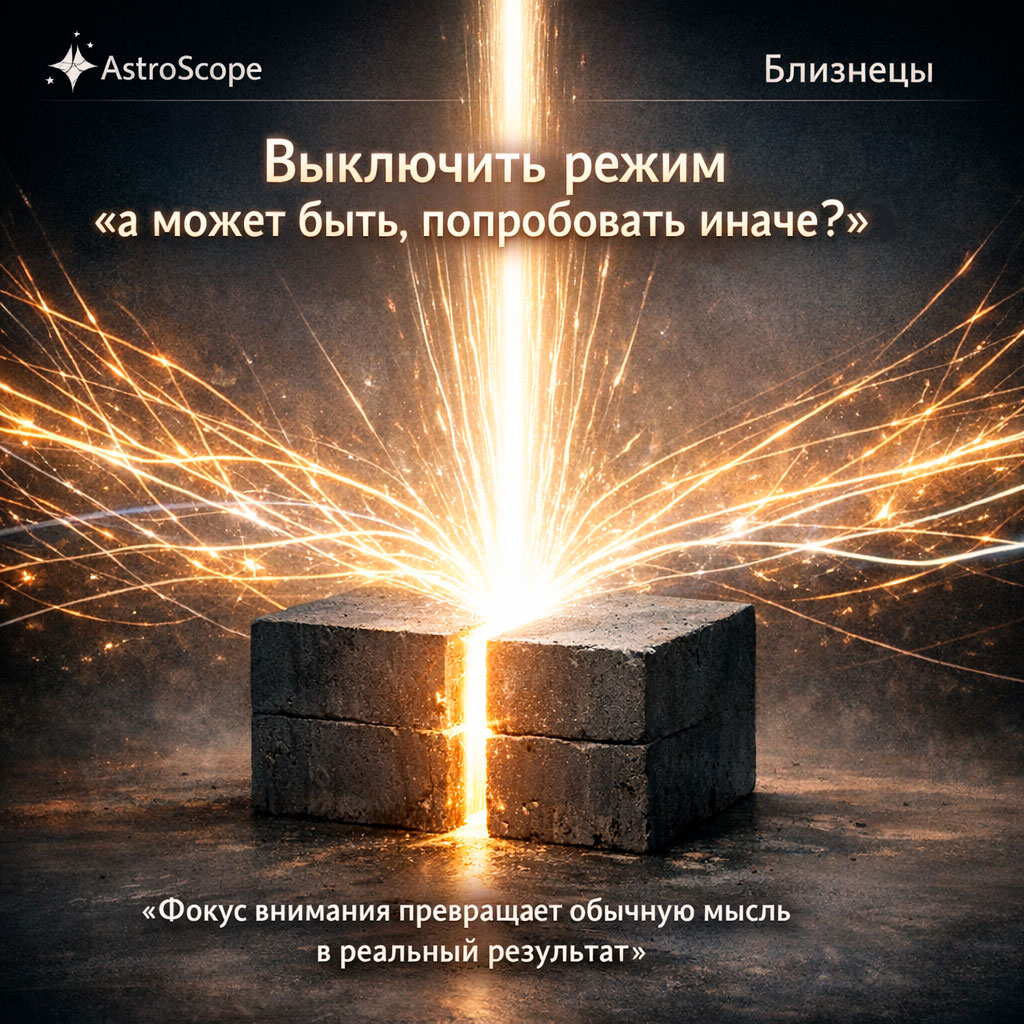 Близнецы 25 февраля: Сила фокуса против бесконечных вариантов