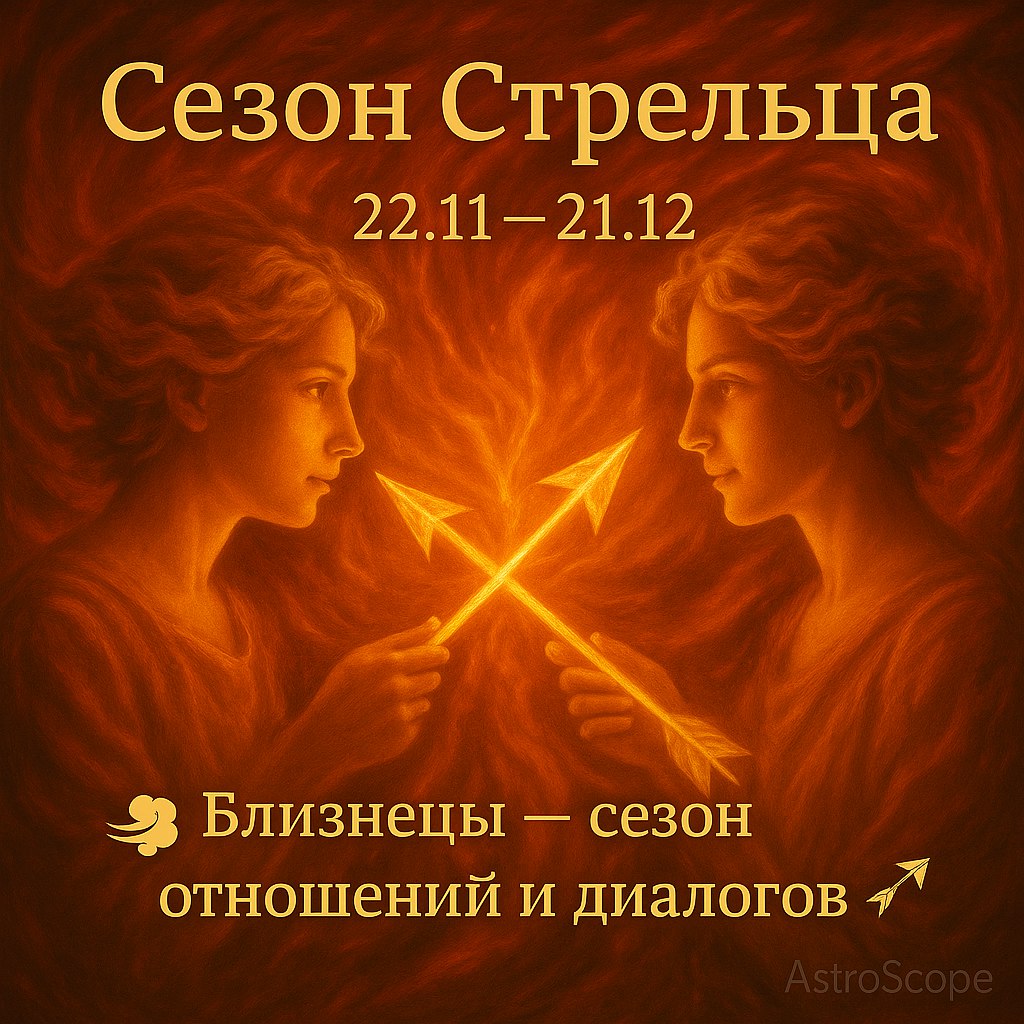 ♊ Близнецы в Сезон Стрельца — обновление отношений и важные диалоги