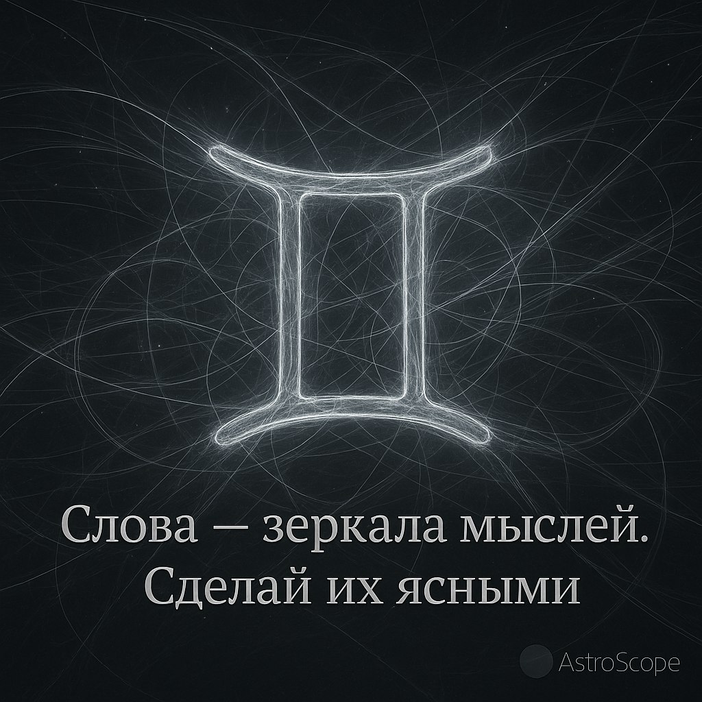 Близнецы — день включает сверхчёткость и ясную коммуникацию