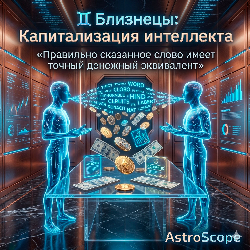 ♊ Близнецы, энергия 24 апреля: Капитализация интеллекта