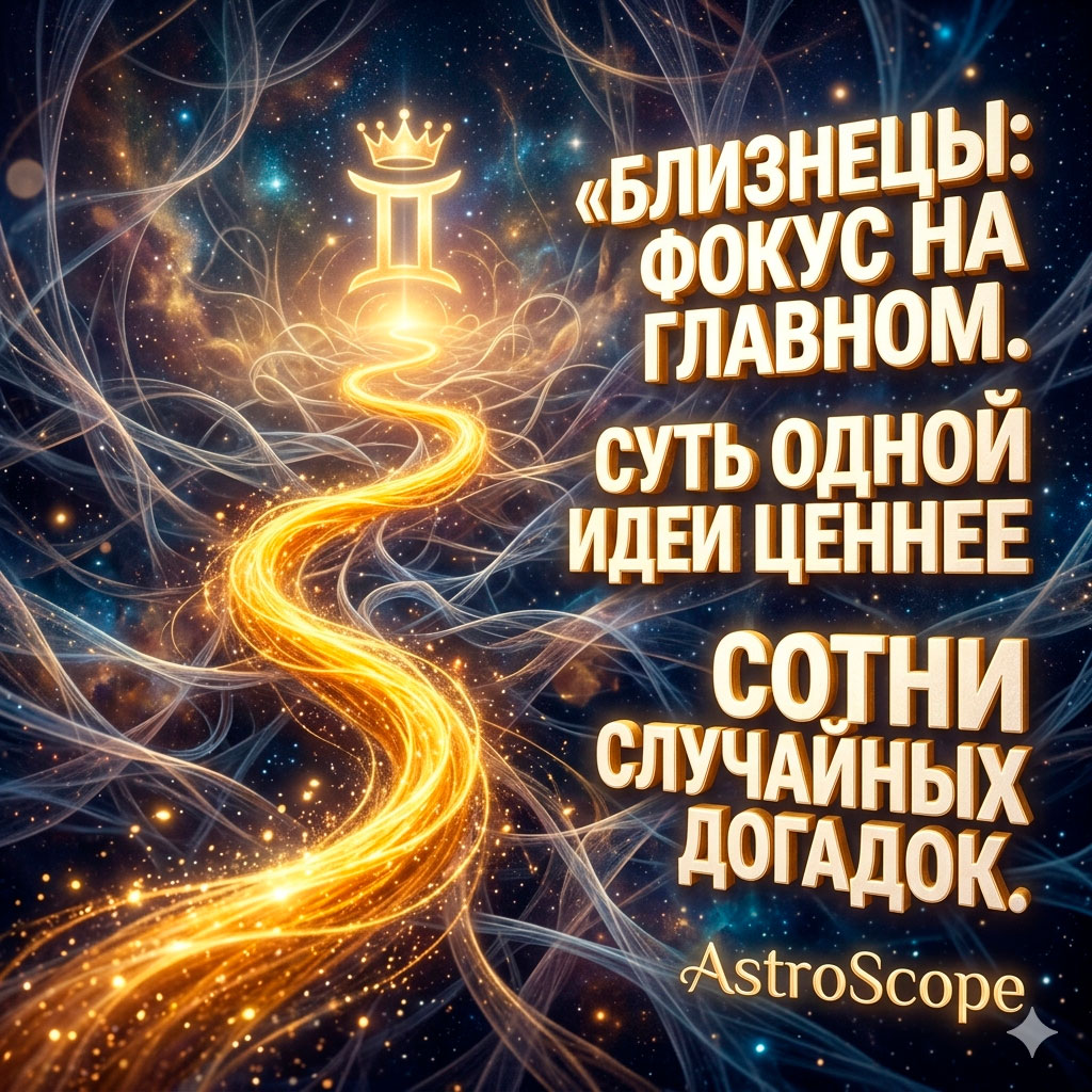♊ Близнецы, энергия 29 апреля: Фокус на главном