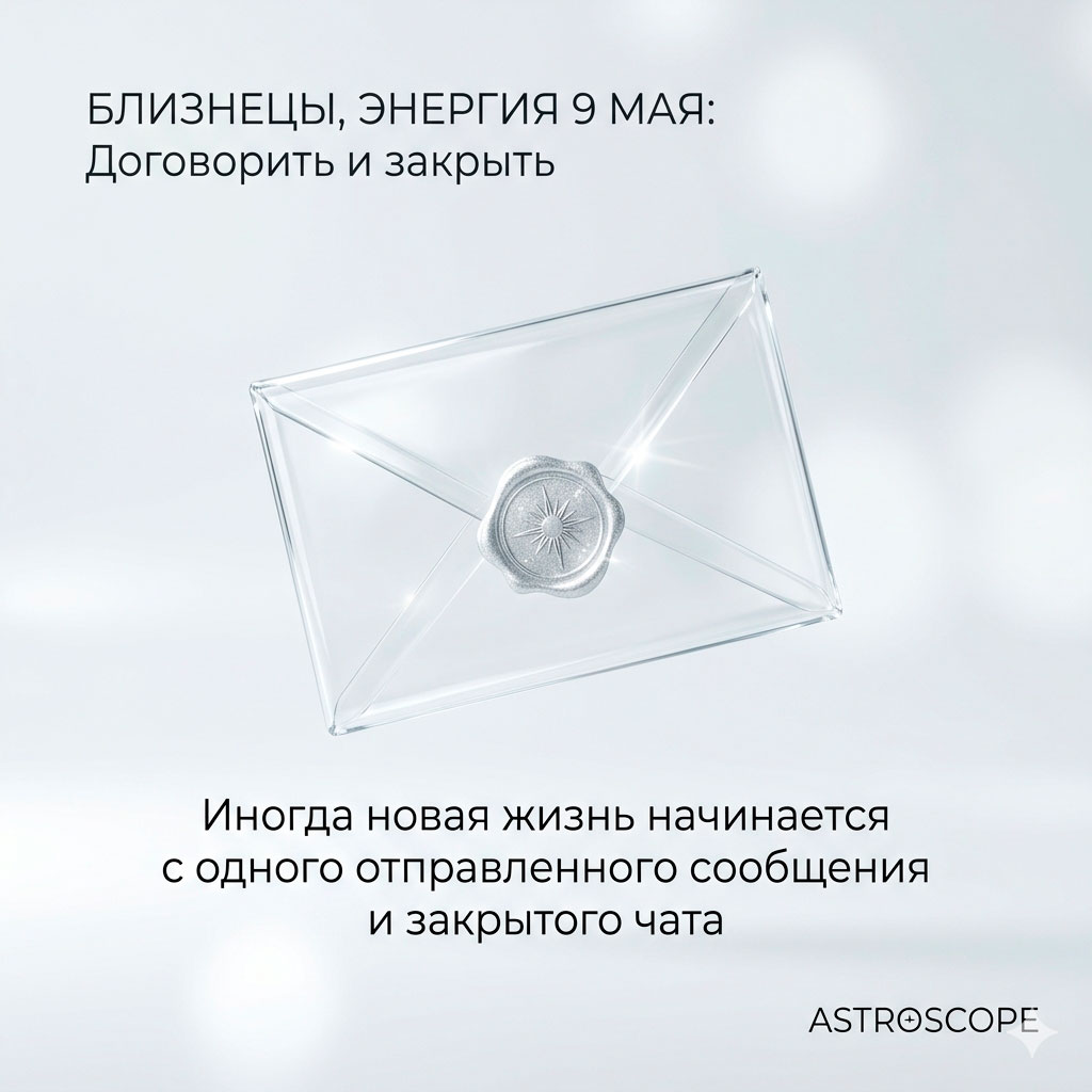 ♊ Близнецы, энергия 9 мая: Договорить и закрыть