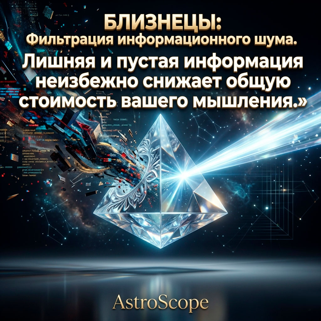 ♊ Близнецы, энергия 13 мая: Фильтрация информационного шума