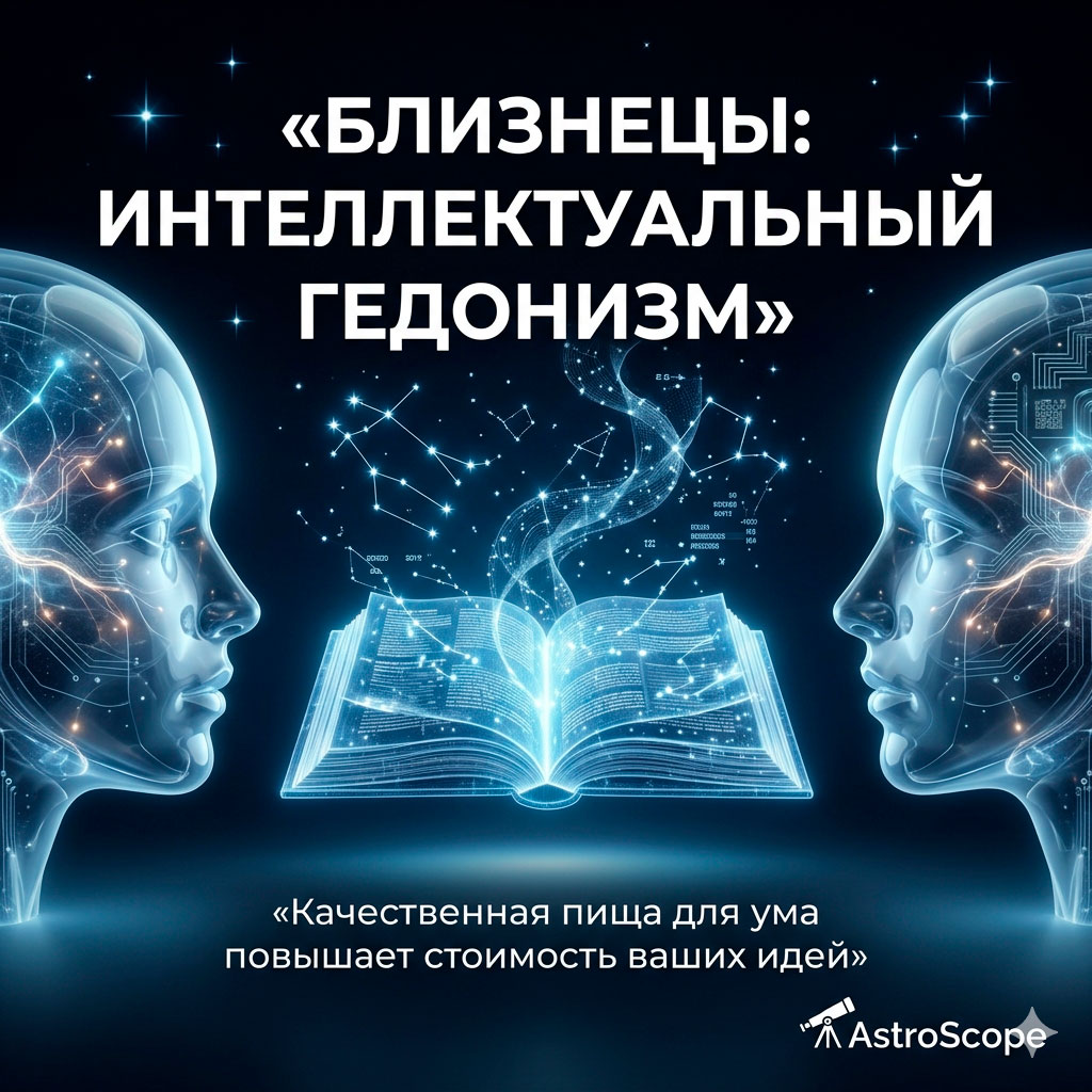 ♊ Близнецы, энергия 15 мая: Интеллектуальный гедонизм