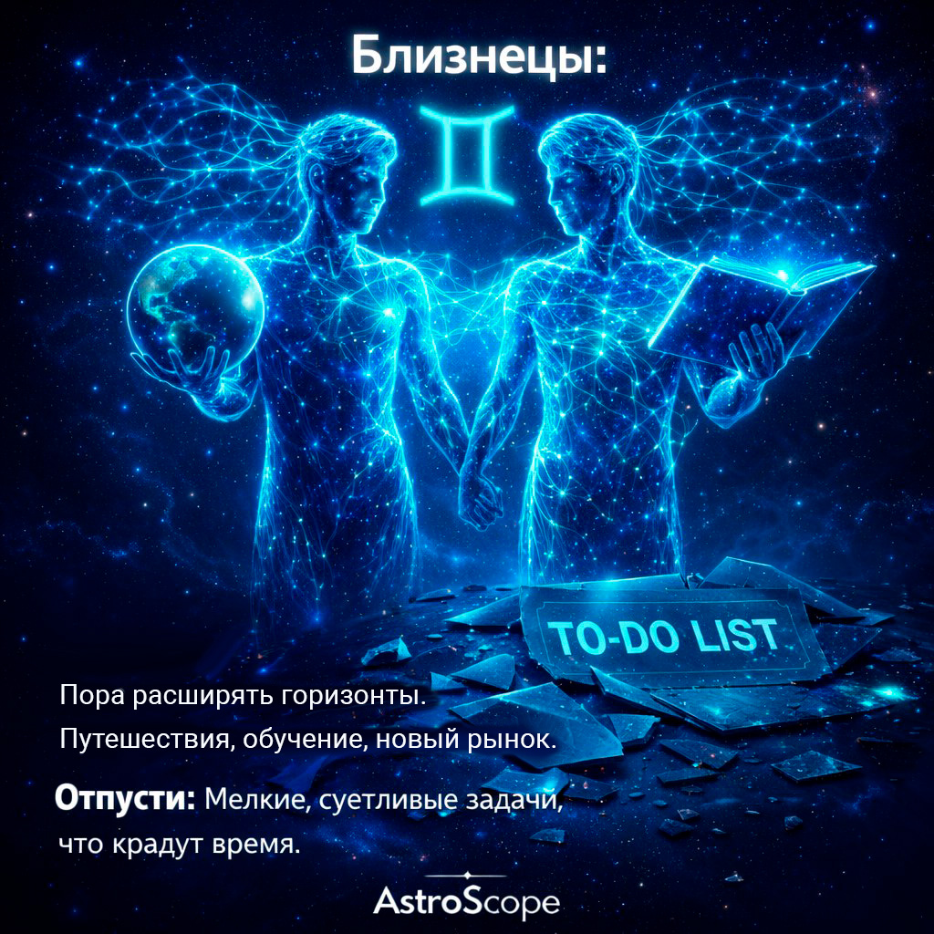 Близнецы: Масштаб мышления и новые горизонты 2026 | AstroScope