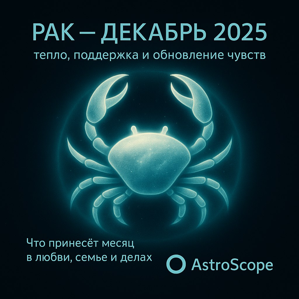 Раки, декабрь 2025 принесёт вам тихий триумф — и вы почувствуете это сразу