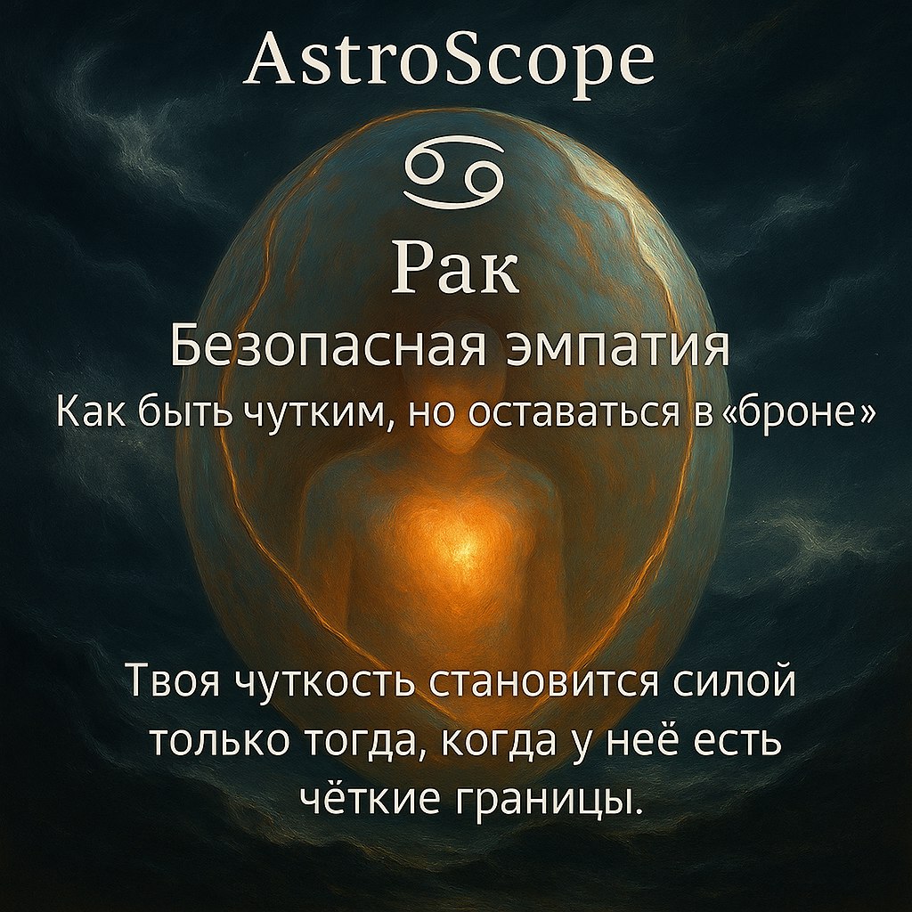 ♋️ Рак: как быть чутким, но оставаться в «броне»