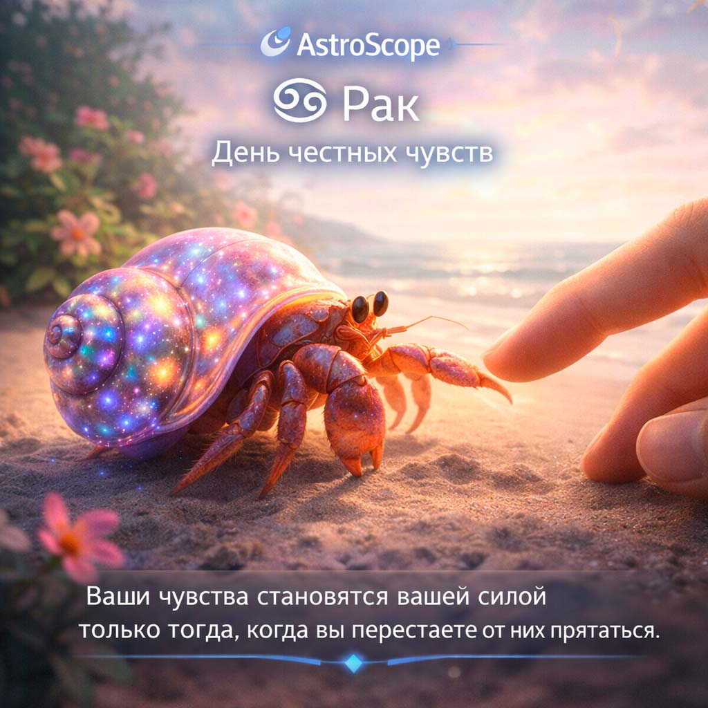 ♋️ Рак: выходим из «панциря» в реальное общение