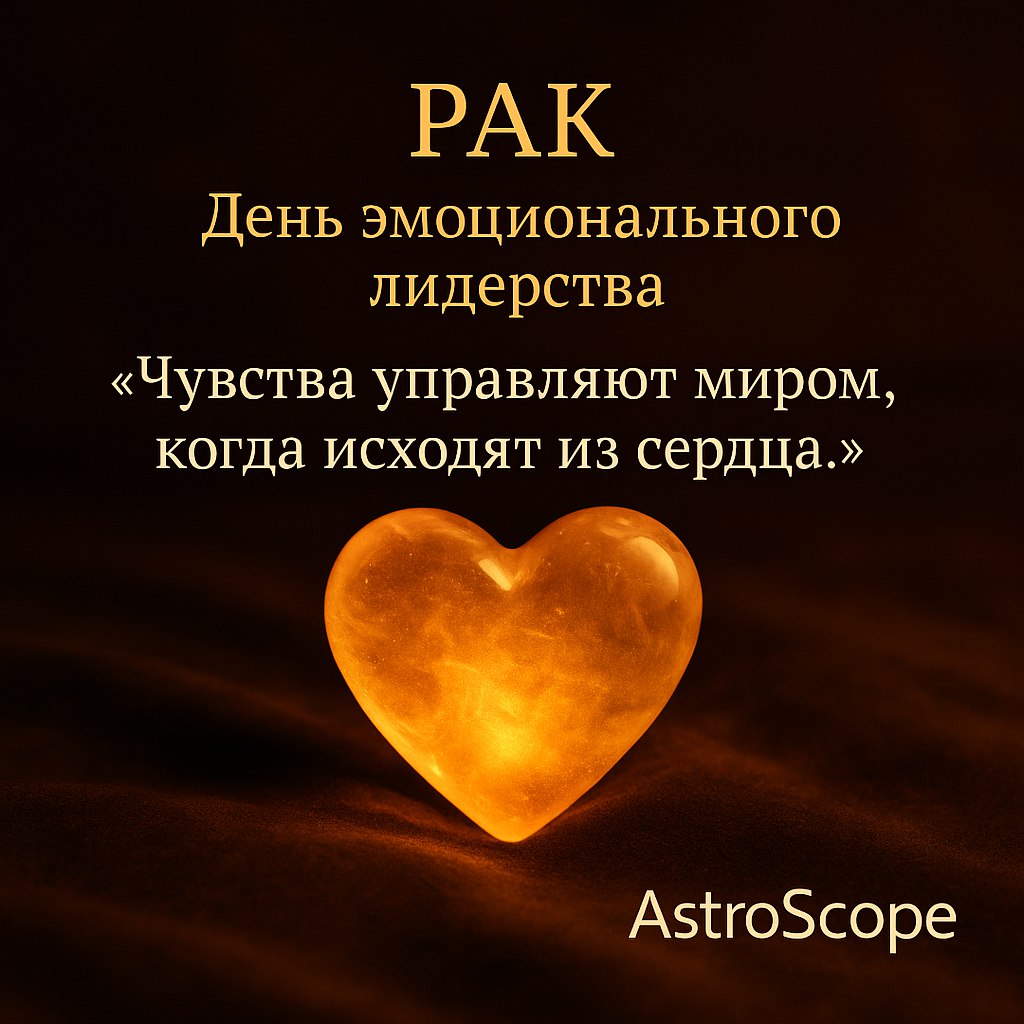 ♋ Рак: День «эмоционального лидерства»