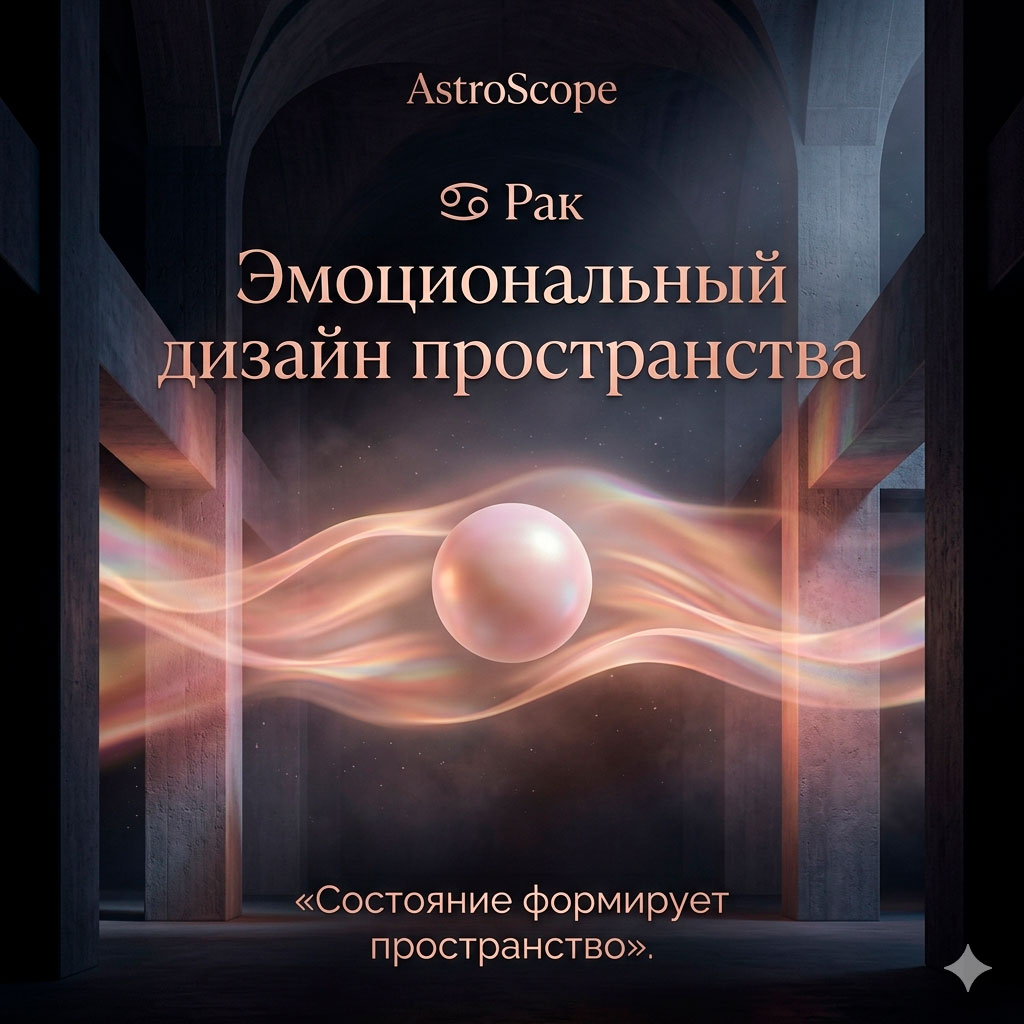 ♋ Рак 3 апреля: Эмоциональный дизайн пространства