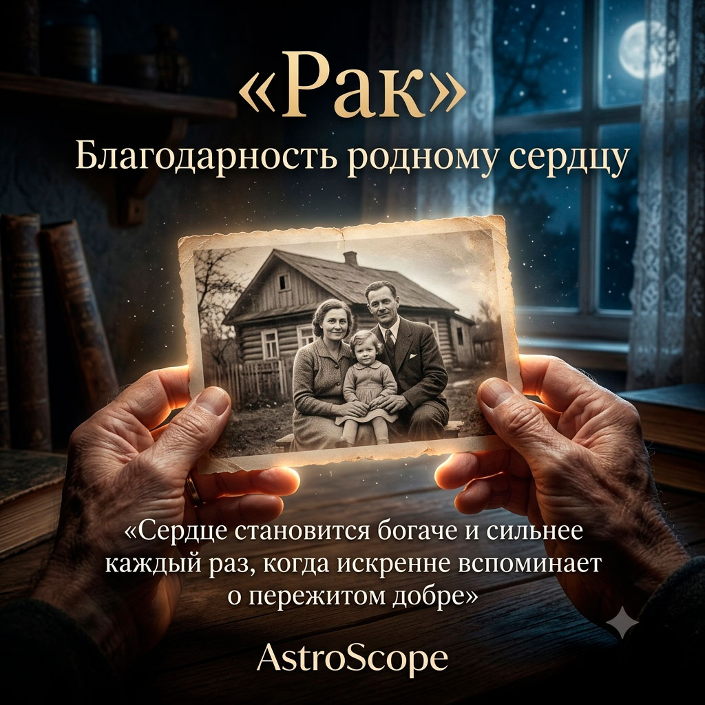 ♋ Рак, энергия 10 июля: Благодарность родному сердцу и памяти