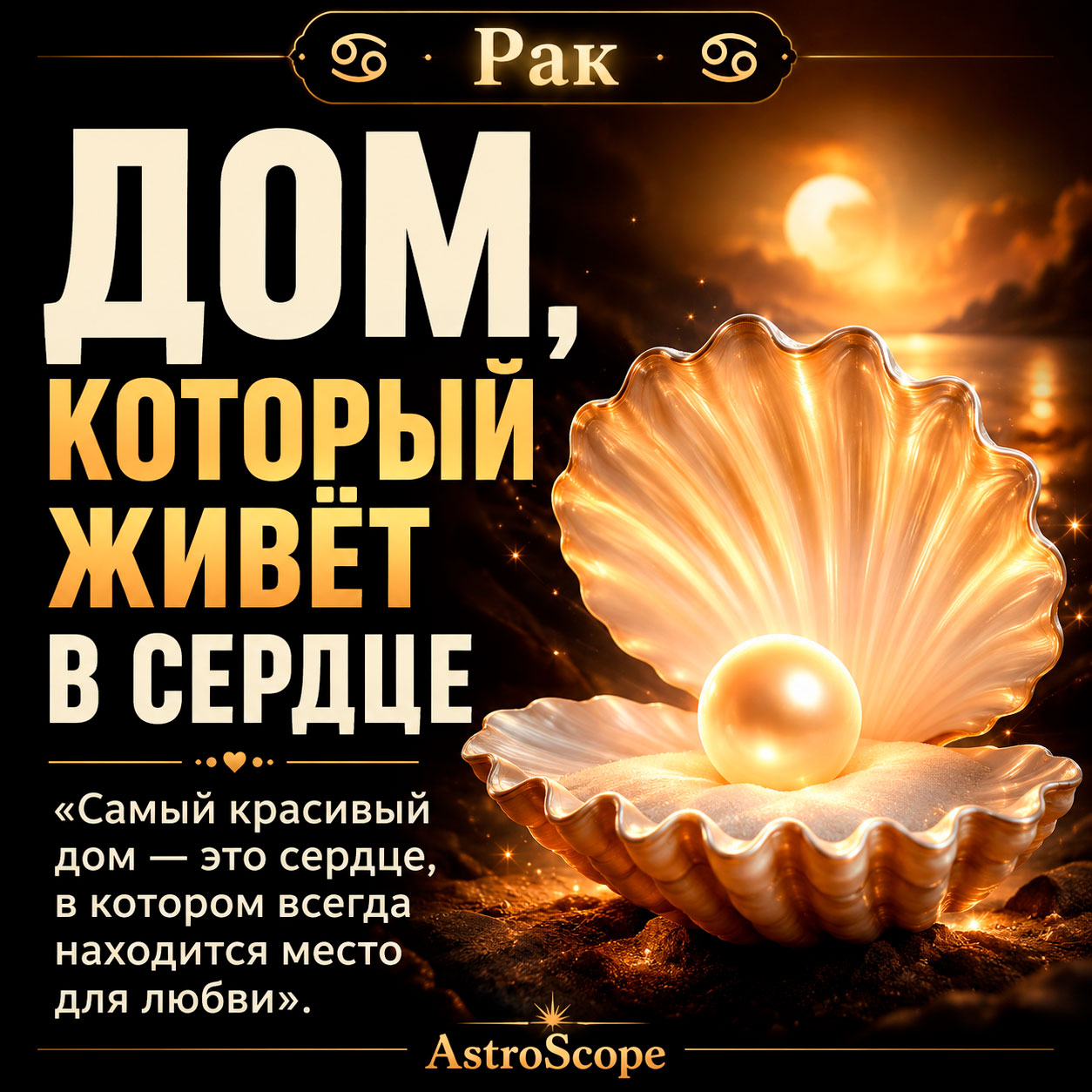 ♋ Рак, энергия 19 июля: Дом, который живёт в сердце